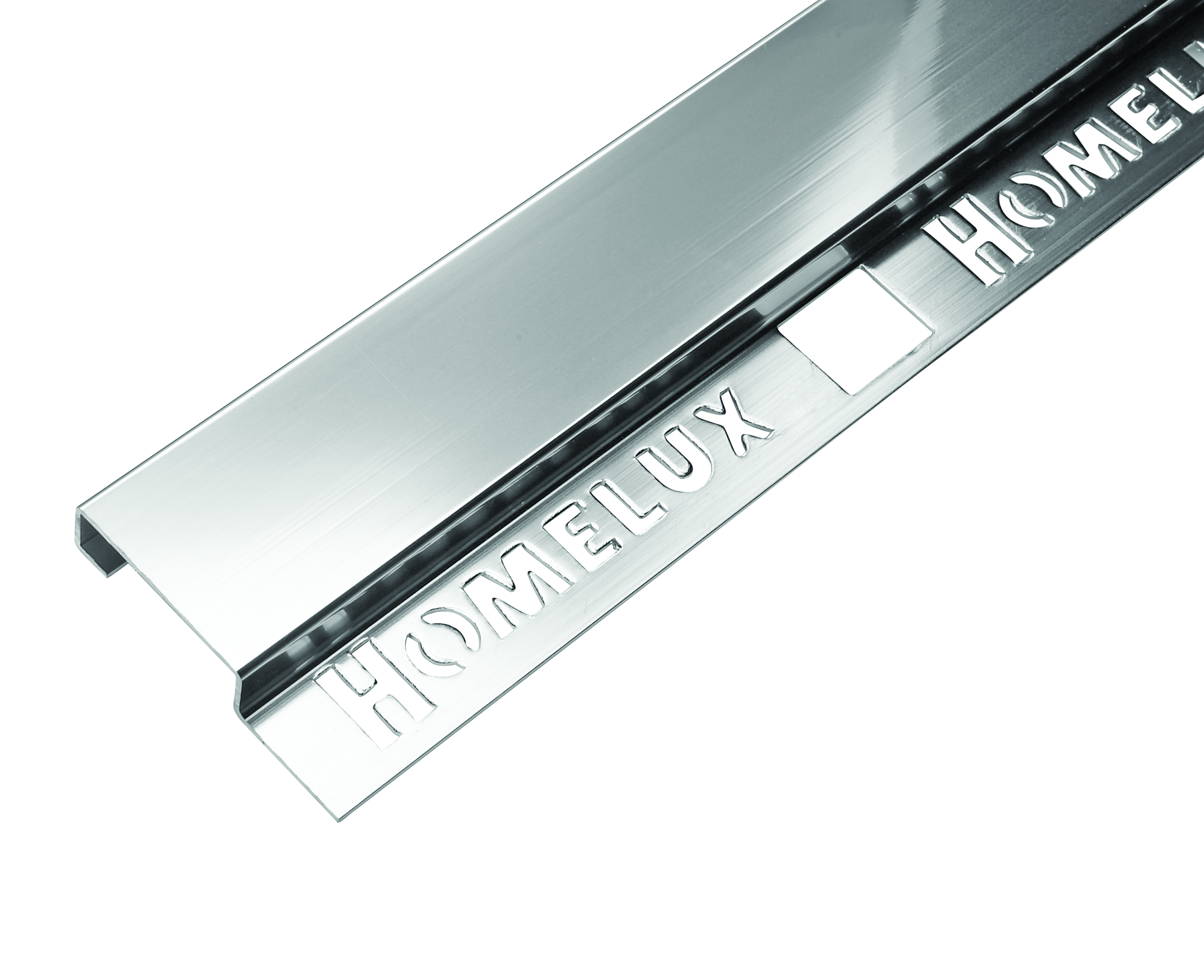 32mm Silver Effect Wide Tilestrip 1.83m