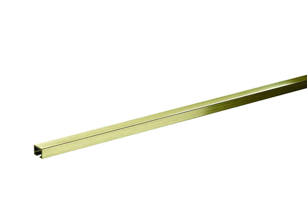 10mm Brushed Gold Effect Narrow Tilestrip 1.83m