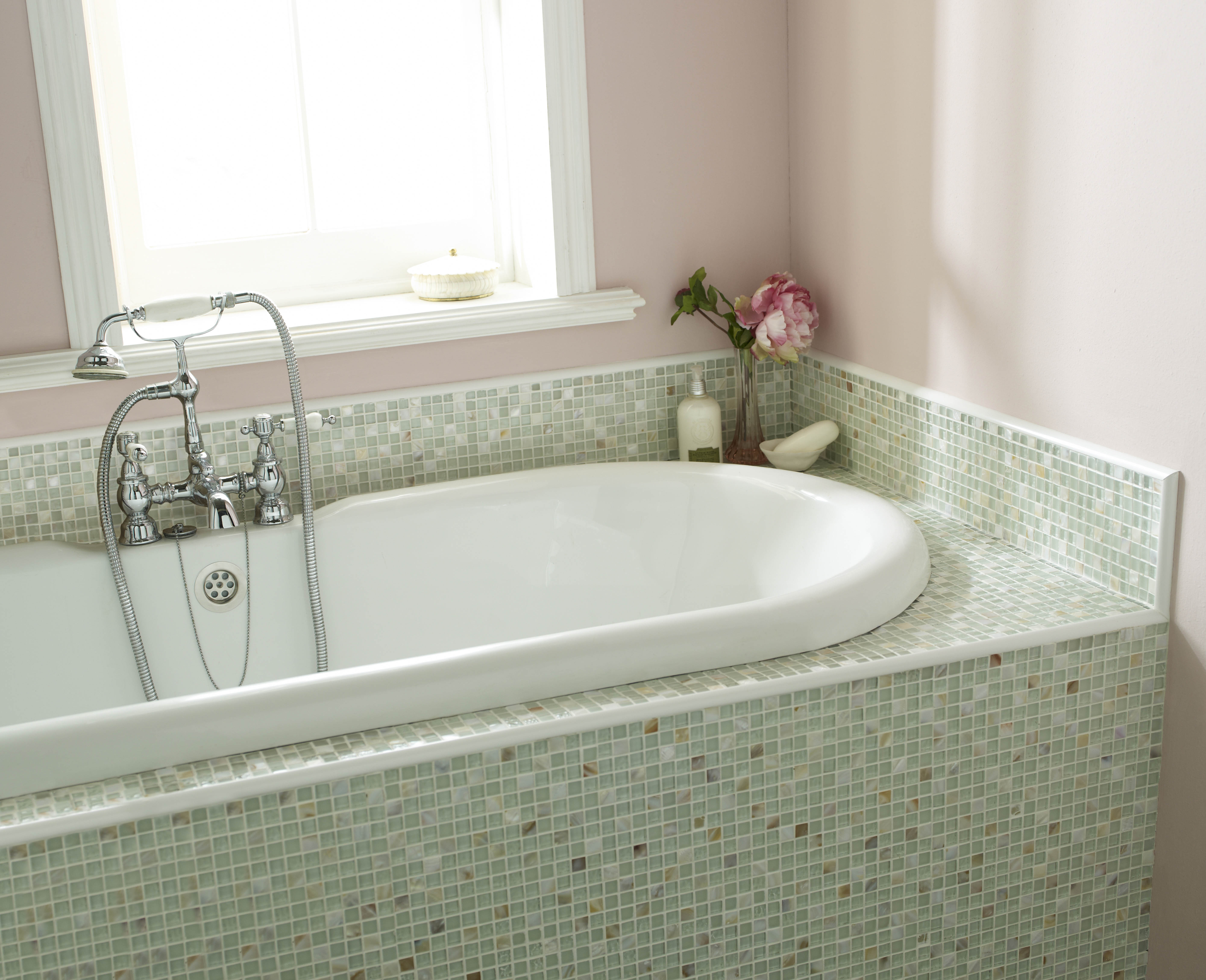 9mm White Round Edge PVC Tile Trim 1.83m